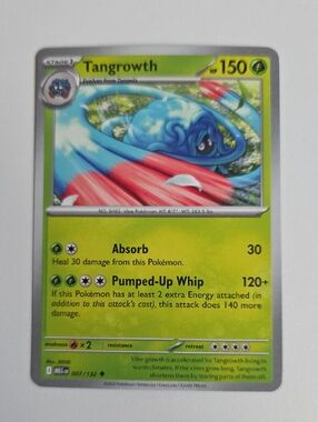 Pokemon Tangrowth Green Card - Official Trading Card